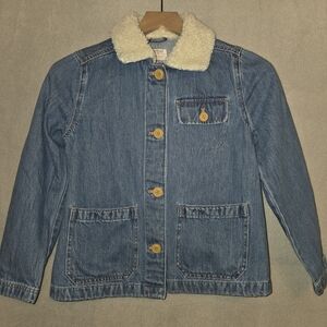 Crewcuts Denim Jacket with Cream Collar